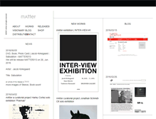 Tablet Screenshot of matter.jp